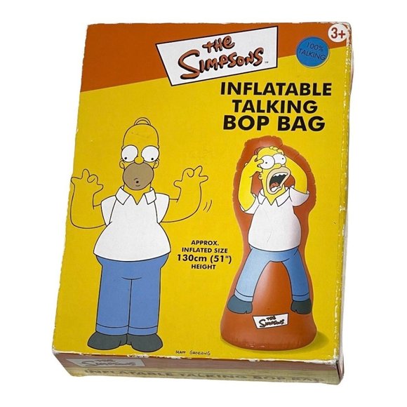 The Simpsons Homer Inflatable Talking Bop Bag - Picture 1 of 7